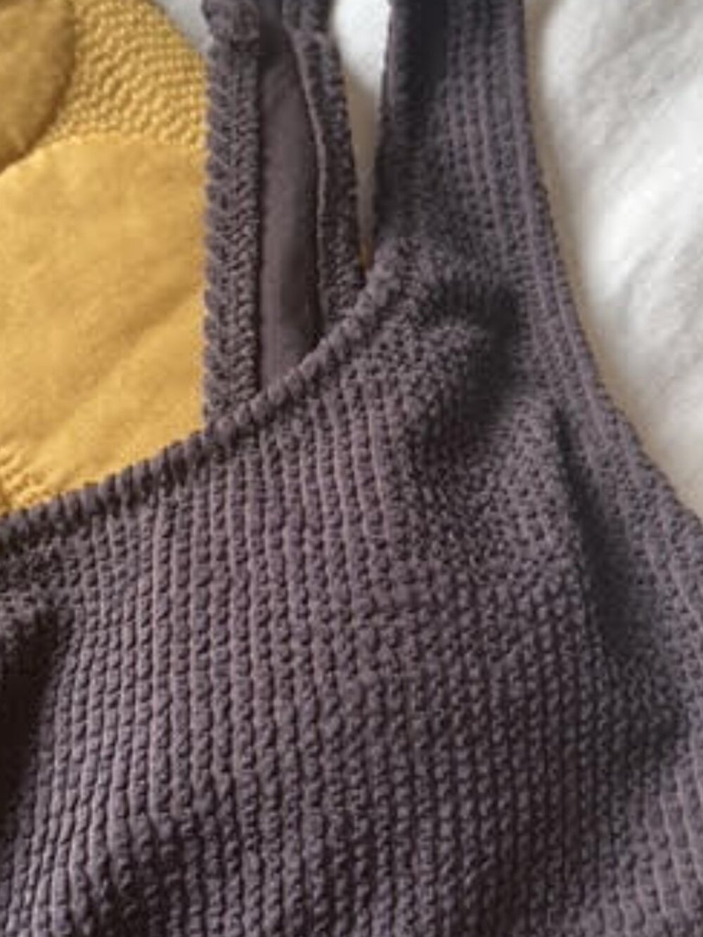 J Crew Claudia Scrunchie One-Piece Swimsuit in Inky Espresso - Picture 12 of 16